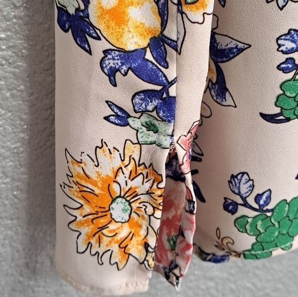 Daniel Rainn Cirion Floral Detail Button Blouse  Size XXL - Picture 5 of 7